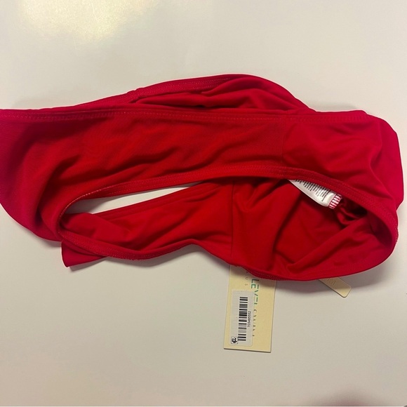 2/$30 Sea Level Eco Essentials Regular Bikini Bottom – Red – Size 12 - Picture 7 of 9